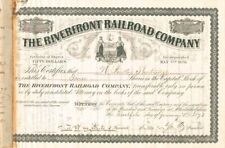 Thomas A. Scott autographed Riverfront Railroad Stock - Autographed Stocks & Bon picture
