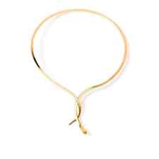 Brass Snake Serpent Syros Choker Necklace picture