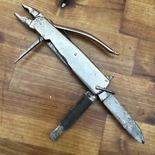 Vintage Solingen Germany Voss Cut Co. D.G.M. Multi-Tool Pliers Knife picture