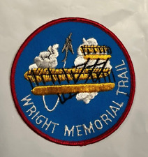 1960's Wright Memorial Trail Twill Patch Ohio Vintage Mint picture