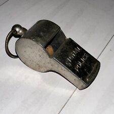 Vintage Signal Police  Metal Whistle, Made in Japan Cork Ball picture