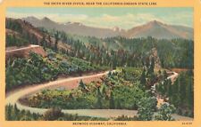 Redwood Highway CA California, Smith River Divide, Scenic View, Vintage Postcard picture