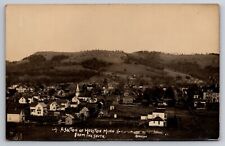 Birdseye View Houston Minnesota from the South Robertson 1909 Real Photo RPPC picture
