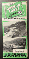 Visit the Oregon Coast Highway US 101 OR Brochure 1941 MAP towns and route descr picture