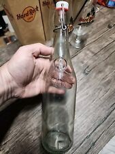 Vintage Geyer Freres Maison Fondee 1895 Glass Bottle Wire Bale Swingtop picture