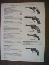 1986 Handguns Colt, H & R, Korth, Llama 2 sided Vintage PRINT AD 65289 picture