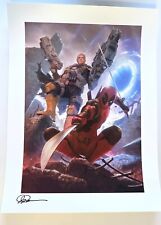Sideshow Deadpool & Cable Premium Art Print Alex Garner 18x24in. sold out picture