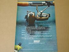 1973 ZEBCO XRL 37 Spinning Reel print ad  picture