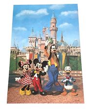 Vintage Disneyland Charles Boyer Poster Lithograph Castle Mickey Minnie picture