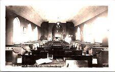 RPPC Postcard The Little Brown Church in The Vale Interior Nashua Iowa picture