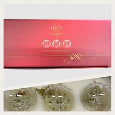 Lenox For The Holidays Set Of Three Crystal Wonder Ornaments  picture