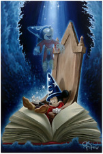 Disney Fine Art Limited Edition Canvas Dreaming of Sorcery-Fantasia-Jared Franco picture