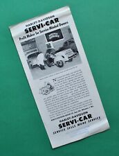 Antique Vintage Original 1950's Harley Davidson Brochure G GA Servi Car Flyer picture