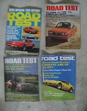 Lot of 4 Different Vintage 1972-74 Road Test Car Magazines picture