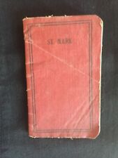 Collectible THE GOSPEL ACCORDING TO SAINT MARK Pocket Edition, Year 1917 picture