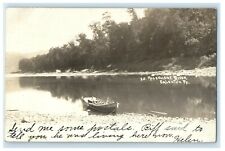 1907 Allegheny River Boat Emlenton Pennsylvania PA RPPC Photo Antique Postcard picture