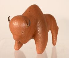 Taos or Nambe Pueblo Pottery Bison / Buffalo picture