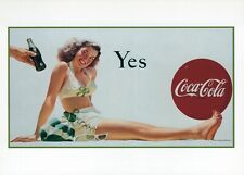 1946 Coca Cola Gorgeous Girl Ad UNP 4x6 Printed in 1995 Postcard picture