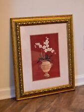 Vintage Ornate Gold Gilt Picture Frame with Floral Art (20x27 Inch) picture