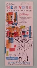Vintage Greyhound Bus Lines Grey line Travel Tour Brochure price guide New York  picture