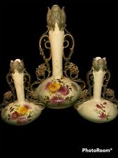 Amphora Ernst Wahliss Austrian Turn Wien Hand Painted Porcelain Vases Set Of 3 picture