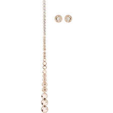 Swarovski Ocean View Pierced Earrings Rose gold plating 2 in 1 #5459968 NIB $129 picture