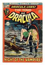 Tomb of Dracula #1 GD+ 2.5 1972 1st app. Dracula in a Marvel comic picture