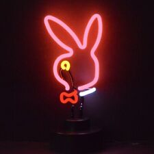 Neon sign sculpture Bunny head ears bunny head sexy live nudes table lamp girls picture