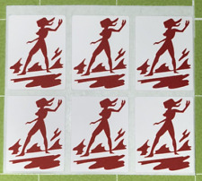 6 - Gottlieb 1976 “Surf Champ” Pinball Machine Vinyl Drop Target Stickers/Decals picture