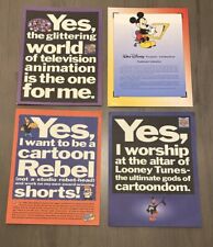 Vintage Y2K Animation Studio Cartoonist Portfolio Submission Guide Cards picture