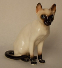 Seal Point Siamese Cat Porcelain Figurine Japan 104 Glossy Finish High Quality picture
