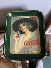 Retro Nostalgic Coca Cola Metal Tray Vintage Collectable Display/use picture