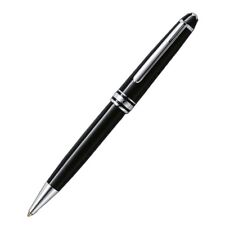 Luxury 163 Classique Series Bright Black+Silver Clip 0.7mm Ballpoint Pen picture