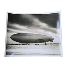 Antique 8x10 Black And White Photograph USS Los Angeles Dirigible Zeppelin 1920s picture