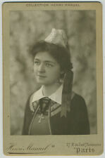 Actress Marcelle Geniat. Henri Manuel cabinet circa 1900. picture