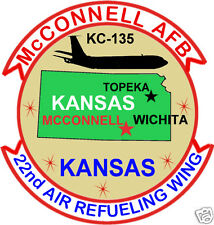 USAF BASE PATCH, McCONNELL AFB KANSAS, 22ND AIR REFUELING WING                 Y picture