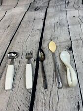 LOT OF 5 Vintage Baby Spoons And Forks picture