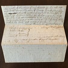 1859 EBENEZER KELLEY'S LAST WILL & TESTAMENT SOUTH YARMOUTH BARNSTABLE SIGNED picture