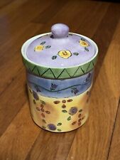 Sango The Sweet Shoppe - Small 5.5” Cookie Jar Canister Sue Zipkin Sealing Lid picture