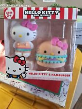 Hello Kitty and Friends Sanrio Hello Kitty and Hamburger Flocked Figure 2.5