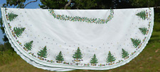Holiday Tablecloth Christmas Trees Oblong Fallani & Cohn 65x84