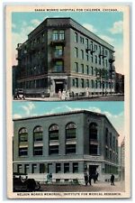 Sarah Morris Hospital And Nelson Morris Memorial Chicago Illinois IL Postcard picture