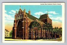 Peoria IL-Illinois, Scottish Rite Cathedral, Vintage Postcard picture