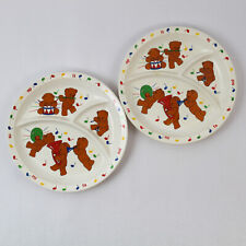 Lot of 2 Vintage Anacapa Melamine Ware Plate 1987 Musical Bears picture
