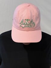 Alpha Kappa Alpha Satin Lined Baseball Cap Pink picture