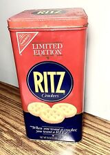 Vintage 1987 Nabisco Ritz Crackers Limited Edition Tin Canister 8.75” picture