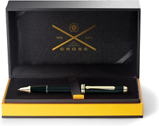 Cross Townsend Refillable Rollerball Pen Black Lacquer 23 Carat Deluxe Gift Box picture