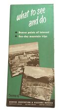 1940s Denver Convention & Visitor's Bureau See & Do Travel Brochure & Map picture