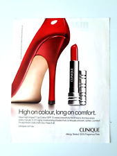 CLINIQUE - Red Lipstick Lip Colour  Makeup Shoes  Magazine  Print  AD _ D127 picture