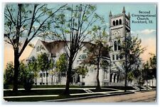 c1910's Second Congregational Church Rockford Illinois IL Antique Postcard picture